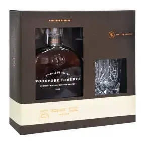 Виски Woodford Reserve gift box with a glass 0.75 л