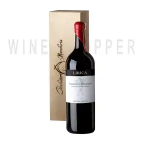 Вино Produttori di Manduria Lirica Primitivo di Manduria DOP 2019 wooden box 3 л