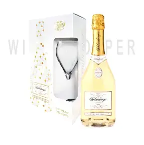  Набор игристое вино Schlumberger Sparkling Brut Klassik gift set with glass 0.75 л