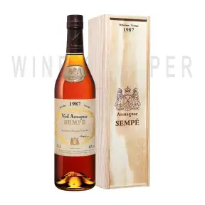 Арманьяк Sempe Vieil Armagnac 1987 wooden box 0.7 л