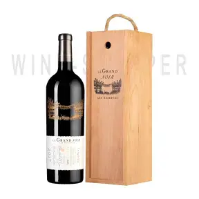 Вино Le Grand Noir Les Reserves Rouge Languedoc AOP wooden box 2017 0.75 л