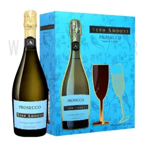 Набор Nino Ardevi Prosecco DOC Extra Dry gift box with 2 glasses