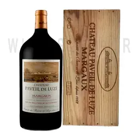 Вино Chateau Paveil de Luze Margaux AOC 2014 wooden box 3 л