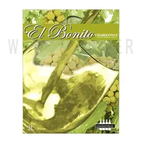 Вино El Bonito Chardonnay VdT Bag n Box 2016 3 л