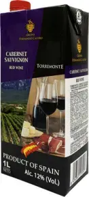 Вино Fernando Castro, Torremonte Cabernet Sauvignon, Tetra Pak, 1 л