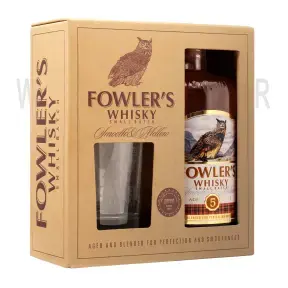 Виски Fowler's Grain gift box with glass 0.7 л