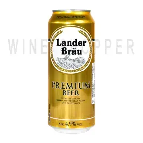 Пиво Lander Brau Premium Pilsner, in can, 0.5 л