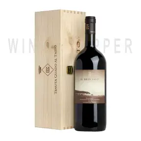 Вино Il Bruciato Bolgheri DOC 2021 wooden box 1.5 л