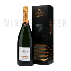 Шампанское Apollonis Cuvee Authentic Meunier Blanc de Noirs Brut Champagne AOC gift box 1.5 л