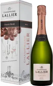 Шампанское вино Champagne Lallier, Grand Rose Brut Grand Cru, Champagne AOC, gift box, 0.75 л