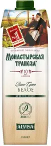 Вино Monastyrskaya Trapeza White Dry, 1 литр