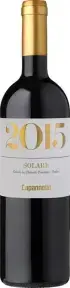 Вино Capannelle Solare Vino da Tavola di Toscana Rosso IGT, 2015, 0.75 л