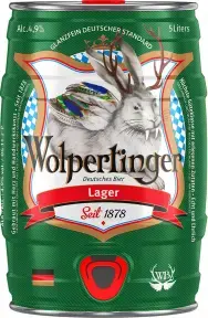 Пиво Wolpertinger Lager, mini keg, 5 л