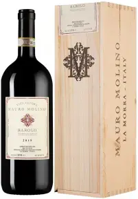 Вино Mauro Molino, Barolo DOCG, 2019, wooden box, 1.5 л