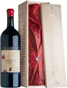 Вино Planeta, Sito dell'Ulmo Merlot, Sicilia Menfi DOC, 2016, gift box, 3 л