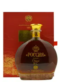 Коньяк Россия КС сувенирный комплект, 0.7 л