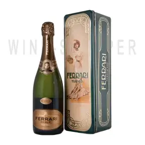 Игристое вино Ferrari, Perle Brut, Trento DOC, in gift box Lux, 0.75 л