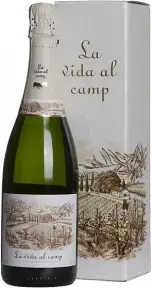 Игристое вино вино La Vida al Camp Cava Brut, gift box, 2019, 0.75 л