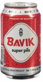Пиво Bavik Super Pils, in can, 0.33 л