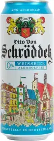 Пиво Otto Von Schrodder Weissbier Alkoholfrei, in can, 0.5 л