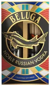 Водка Beluga Noble, gift box with highball colored fish, 1 л