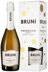 Игристое вино Bruni Prosecco DOC Extra Dry, gift box, 0.75 л