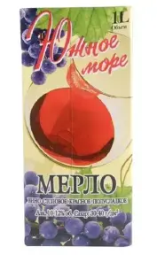 Вино Южное Море Мерло, 1 л