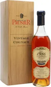 Коньяк Prunier Petite Champagne AOC, 1986, wooden box, 0.7л