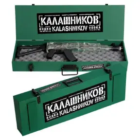 Водка Калашников АК Базовый, в деревянной упаковке, 0.7 л