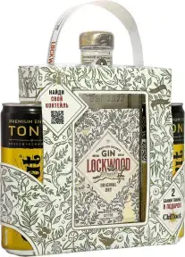 Джин Lockwood Original Dry, gift box with 2 tonic, 0.5 л