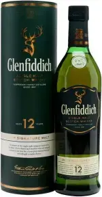 Виски Glenfiddich 12 Years Old, in tube, 0.75 л