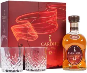 Виски Cardhu 12 Years Old, gift box with two glasses, 0.7 л