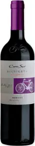 Вино Cono Sur Bicicleta Merlot Central Valley DO, 2021, 0.75 л