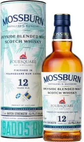 Виски Mossburn Speyside Blended Malt Foursquare Rum Casks 12 Years Old, in tube, 0.7 л
