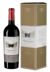 Вино Les Celliers Jean d'Alibert Le Grand Noir Cabernet Sauvignon Pays d'Oc IGP, 2020, gift box, 0.75 л