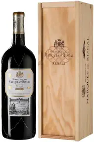Вино Herederos del Marques de Riscal Reserva Rioja DOC, 2019, wooden box, 1.5 л