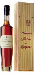 Арманьяк Baron de Sigognac, 1993, wooden box, 0.35 л