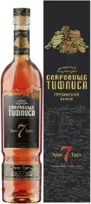 Коньяк Сокровище Тифлиса 7-летний, в подарочной коробке, 0.5 л