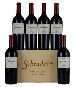 Вино Schrader Cellars Cabernet Sauvignon Napa Valley Beckstoffer To Kalon, wooden box with 6 bottles, 2002, 2009, 2011, 0.75 л