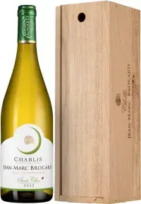 Вино Jean-Marc Brocard Chablis AOC Sainte Claire, oak case with sliding lid, 2022, 0.75 л 