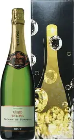 Игристое вино Dulong Cremant de Bordeaux AOP Brut, gift box, 0.75 л