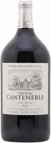 Вино Chateau Cantemerle Haut-Medoc AOC 5-me Grand Cru, 2021, 3 л