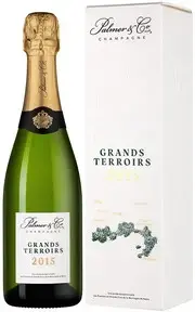 Шампанское Palmer & Co Grands Terroirs Champagne AOC, gift box, 2015, 0.75 л