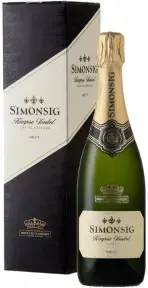 Игристое вино Simonsig Kaapse Vonkel Brut gift box, 2021, 0.75 л