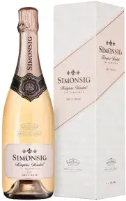 Игристое вино Simonsig Kaapse Vonkel Brut Rose, gift box, 2021, 0.75 л