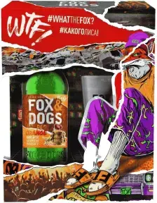 Виски Fox and Dogs Red Orange, gift box with glass, 0.7 л