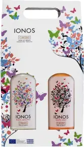 Вино Cavino Ionos White + Ionos Rose, gift set of 2 bottles, 0.75 л
