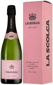 Игристое вино Soldati La Scolca Brut Rose, gift box, 2018, 0.75 л