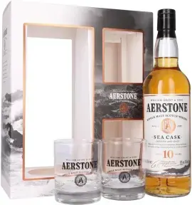 Виски Aerstone Sea Cask gift box with 2 glasses, 0.7 л