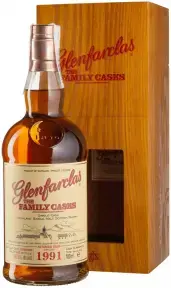 Виски Glenfarclas 1991 Family Casks 56.4%, wooden box, 0.7 л